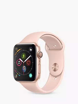 Apple Watch Series 4, GPS, 44mm Gold Aluminium Case with Sport Band, Pink