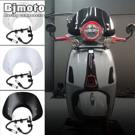 Motorcycle Windshield Windscreen Wind Deflector Shield For Piaggio