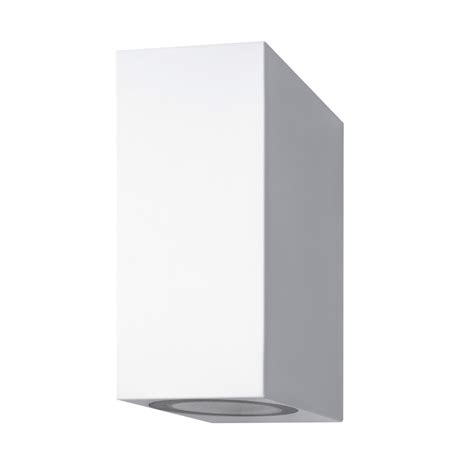 APLIQUE DE PARED CUADRADO SERIE ARTEMIS BLANCA IP44 2XGU10 Ledecor