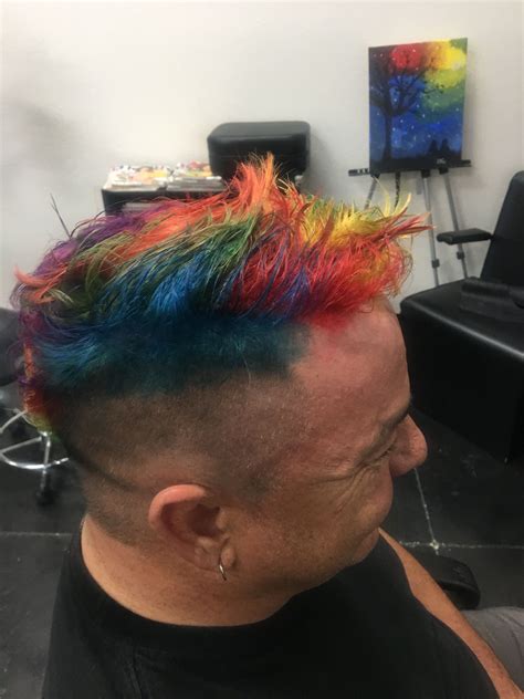 New dye trends for male mohawk hairstyle will arrive soon 12