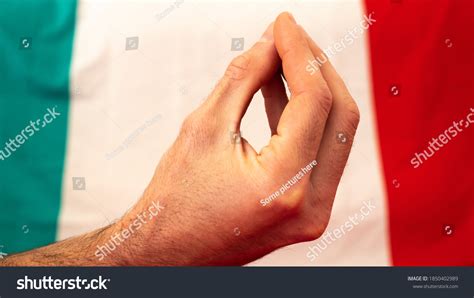 Famous Italian Gesture Pinched Fingers Foto Stock Shutterstock