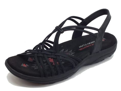 Skechers Outdoor Lifestyle Sandals Womens Waterproof Black Reggae ...