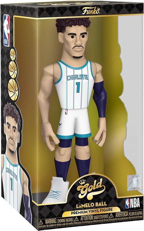 Funko Gold Vinyl Nba Lamelo Ball Charlotte Hornets 12 Inch Premium Vinyl Figure