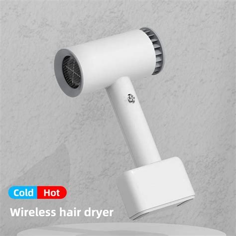 Jual Protable Hair Dryer Rechargeable Hot Cold Wind Blow Dryer Travel Cordless Blow Dryer