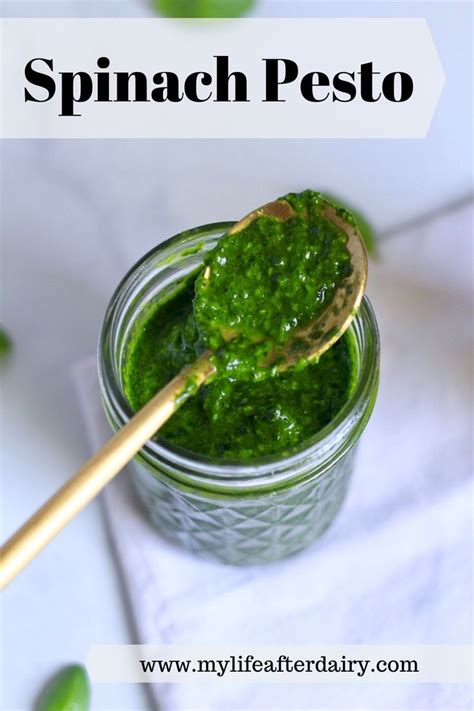 Spinach Pesto Vegan And Nut Free My Life After Dairy Recipe