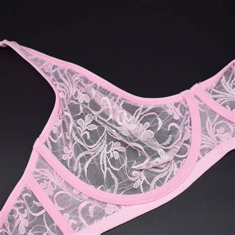 Unpadded Bra Women Bras Unlined Bralette Lace Sheer Sexy Lingerie Brassiere Tops Ebay