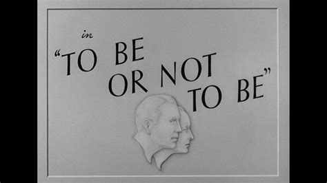 February 1942: To Be Or Not To Be – Random Thoughts