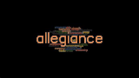 ALLEGIANCE: Synonyms and Related Words. What is Another Word for ...