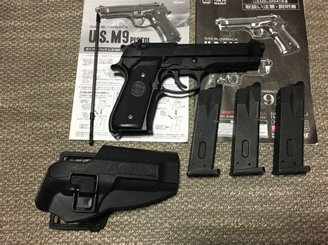 東京マルイ ガスブローバック Us M9 Pistol マガジン3本 専用ホルスター付き タグ エアガン ガスブロ M92fエアガン｜売買されたオークション情報、yahooの商品情報を