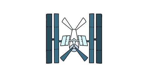 Раскраска космическая станция ♥ Онлайн и Распечатать Бесплатно!