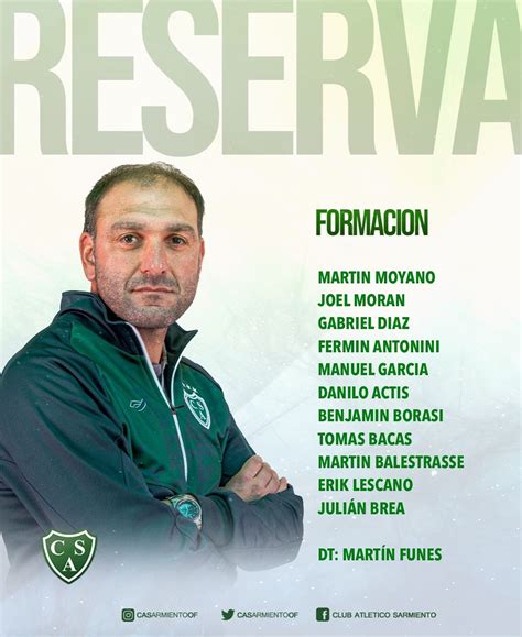 ⚽️ #ReservaSarmiento / Así forma... - Club Atletico Sarmiento