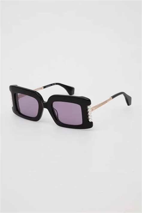 Солнцезащитные очки Vivienne Westwood женские цвет чёрный | ANSWEAR.ua
