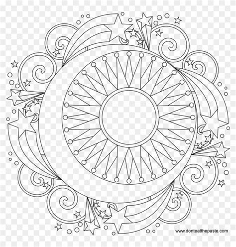 Free Coloring Mandalas Star Mandala To Color Zentangles Star Mandala