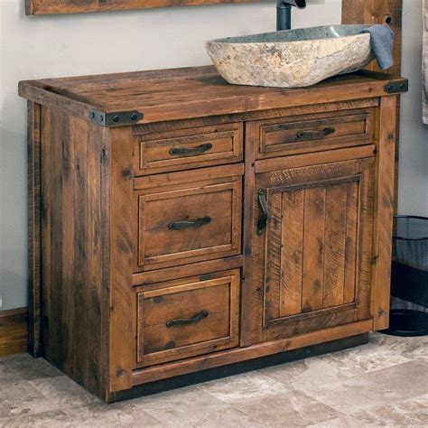 Timber Haven Rustic Barnwood Vanity Rustic Bathrooms