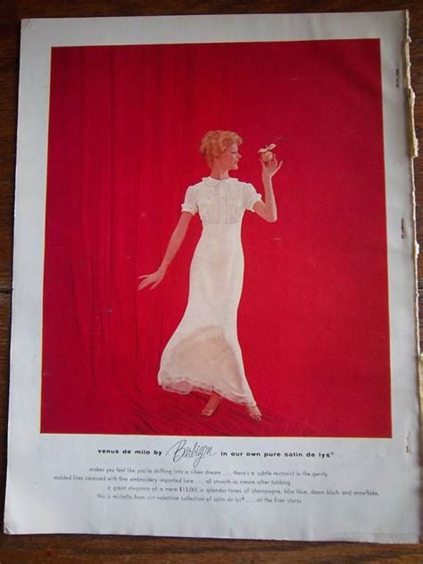 1960 Barbizon Venus De Milo Nightgown Lingerie Ad Ebay