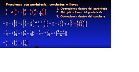 Operaciones Combinadas Con Signos De Agrupacion Usando Fracciones