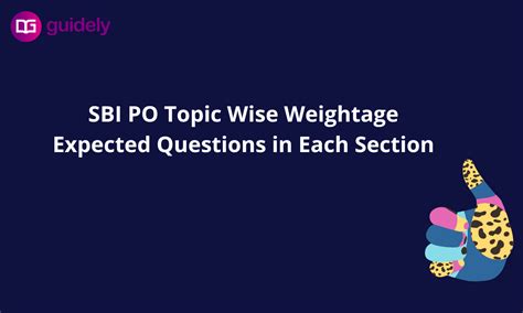 Sbi Po Topic Wise Weightage 2022 Check Expected Questions