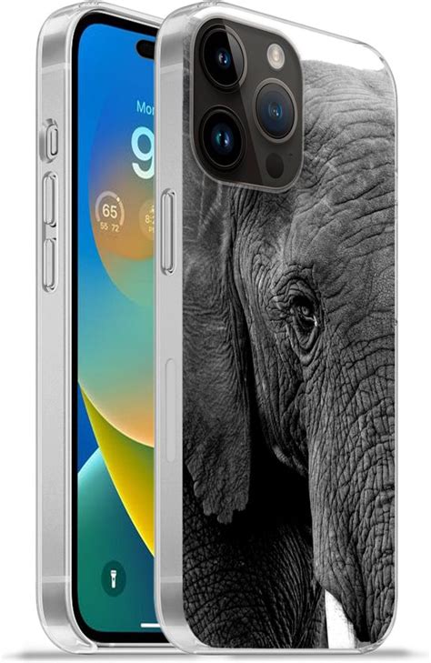 Apple Iphone Pro Max Hoesje Close Up Van Een Olifant In De Natuur