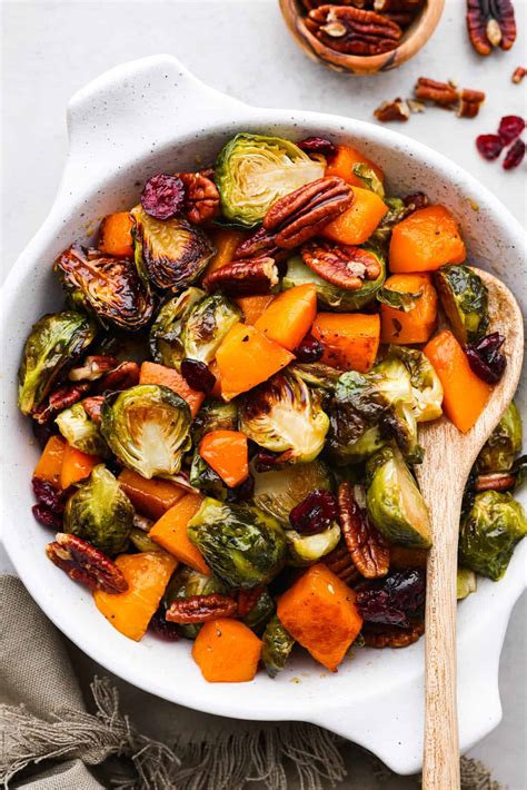 Maple Roasted Brussels Sprouts And Butternut Squash Healthyvox