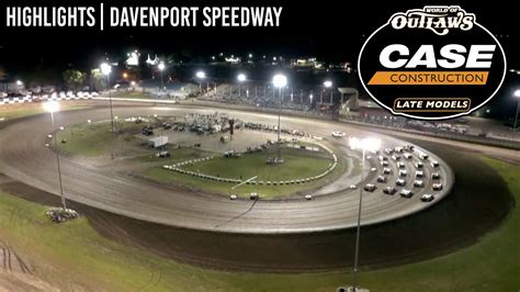 World Of Outlaws CASE Late Models At Davenport Speedway August 25 2022