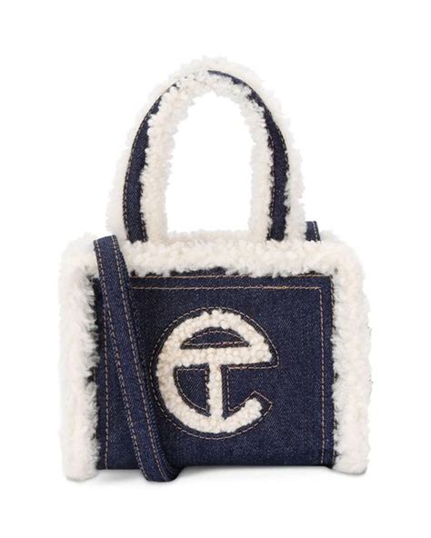 UGG X Telfar Small Denim Shopper Bag in Blue | Lyst