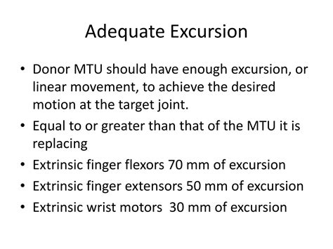 Tendon Transfer Principles And Techniques Ppt