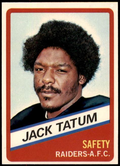 Jack Tatum Card 1976 Wonder Bread #20 - Walmart.com | Oakland raiders