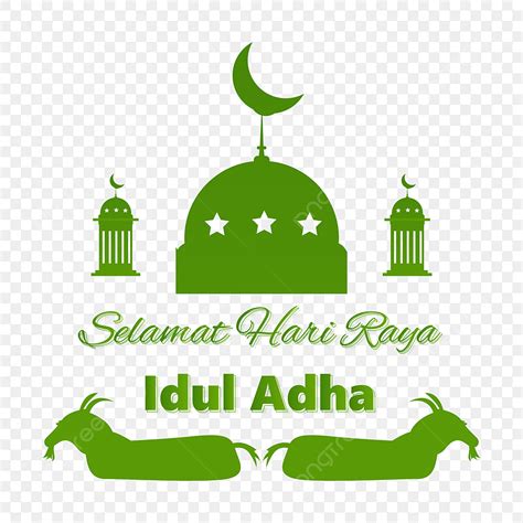 Descargar Png Letras Verdes De Selamat Hari Raya Idul Adha Con Cabra Y