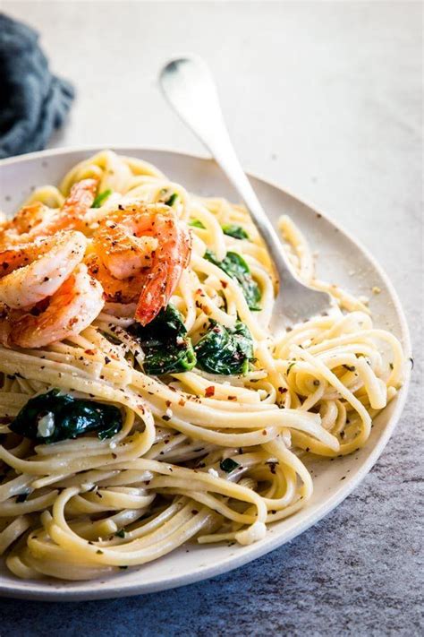 Creamy Garlic Butter Shrimp Pasta Plated Garlic Butter Shrimp Pasta