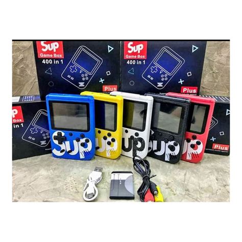 Mini Game Portatil Sup Game Box Plus 400 Jogo Na Memoria Vermelho Black