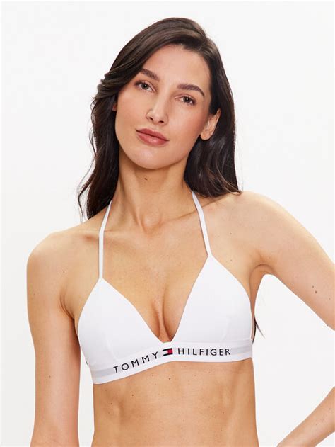 Tommy Hilfiger Bikini Oberteil UW0UW04109 Weiß Modivo at