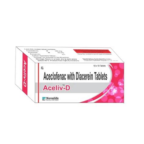 Aceclofenac 100 Mg Diacerein 50 Mg Tabs At Best Price In Bengaluru