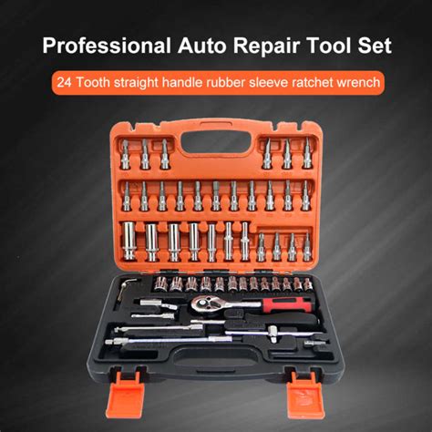 Pcs Car Repair Tool Kit Inch Socket Set Car Repair Tool