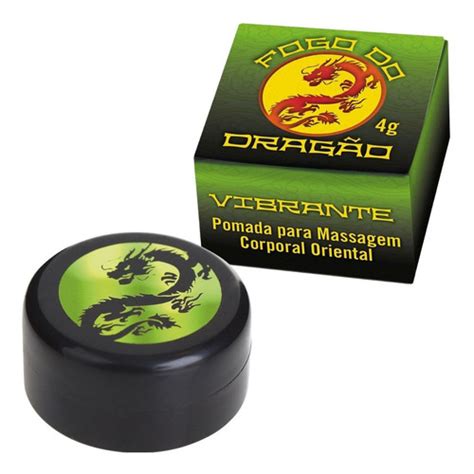 Pomada De Massagem Corporal Oriental Fogo Do Dragão Vibrante