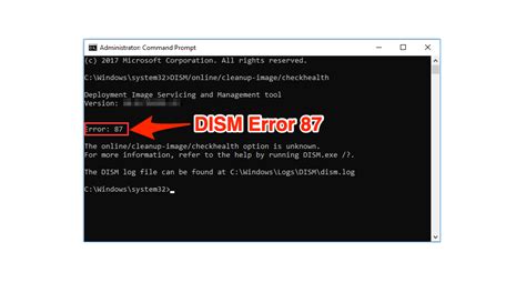 Cómo solucionar el error DISM 87 en Windows 10