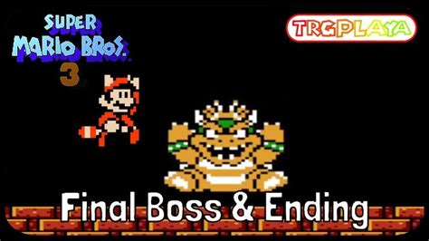 Super Mario Bros Final Boss Ending No Damage Super Mario