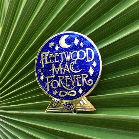 Fleetwood Mac Forever Crystal Ball Hard Enamel Cloisonne Glitter Pin Etsy