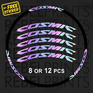 Cosmic Holographic Oil Slick Or Pcs Wheel Rim Sticker Decal For