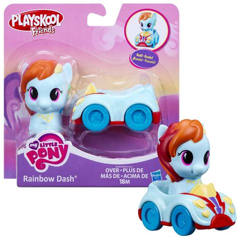 My Little Pony Playskool Friends Rainbow Dash Figur Med Bil Hello