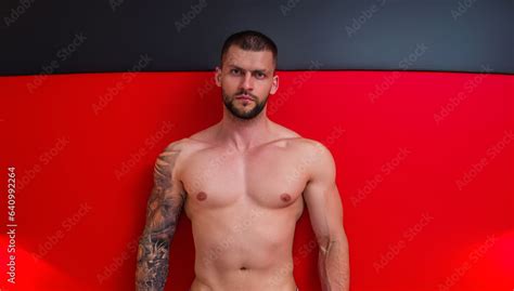 Mans Naked Body Muscular Shoulders Naked Man Muscular Sexy Body Gay