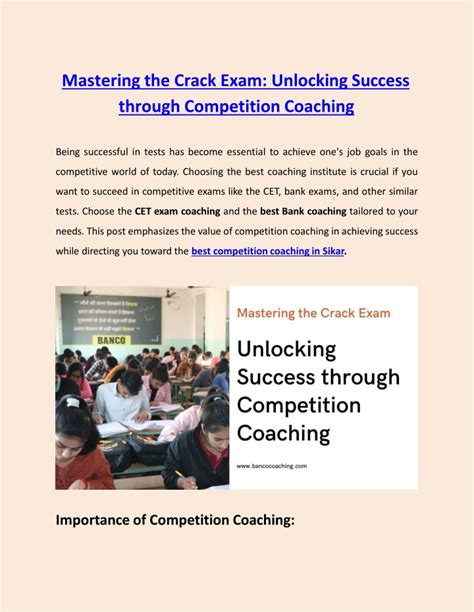 PPT Mastering The Crack Exam Unlocking Success Through Competition