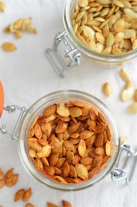 Spicy Honey Roasted Squash Seeds