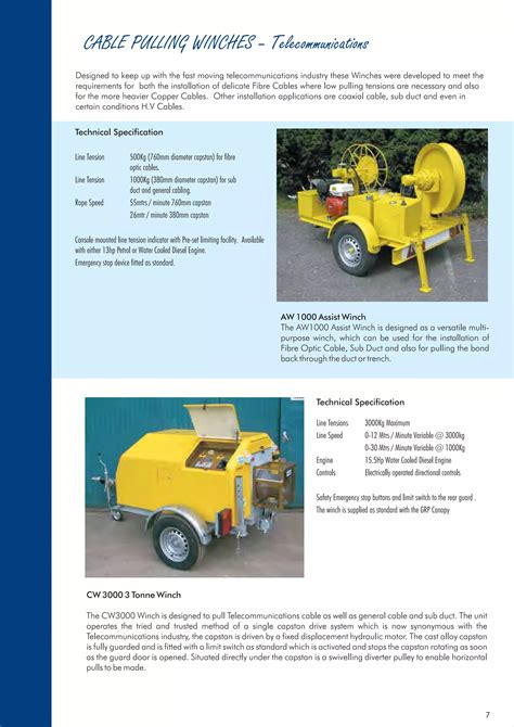 Seb Cable Pulling Laying Equipment Catalogue Pdf