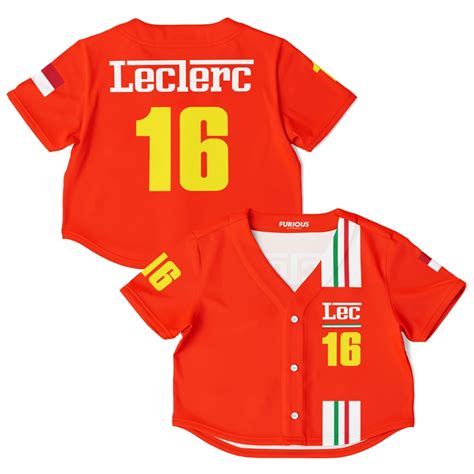 Leclerc Away Crop Top Jersey Furious Motorsport