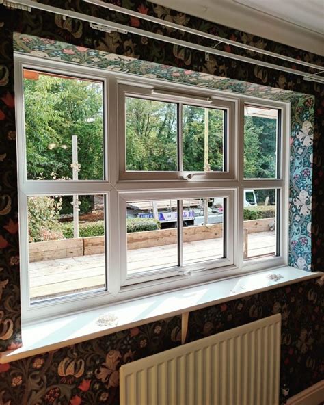 White Upvc Windows With A Single Astragal Georgian Bar Albion Windows