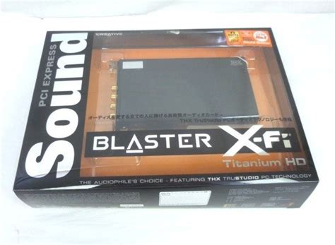 【やや傷や汚れあり】pci Express オーディオカード Sound Blaster X Fi Titanium Hd Sb Xft