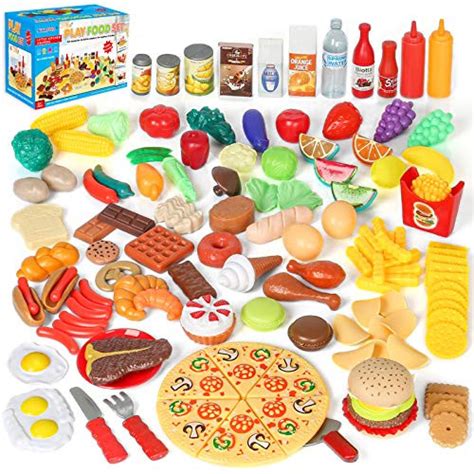 Snagshout Shimfun 130pc Play Food Set For Kids And Toddlers Kitchen Toy