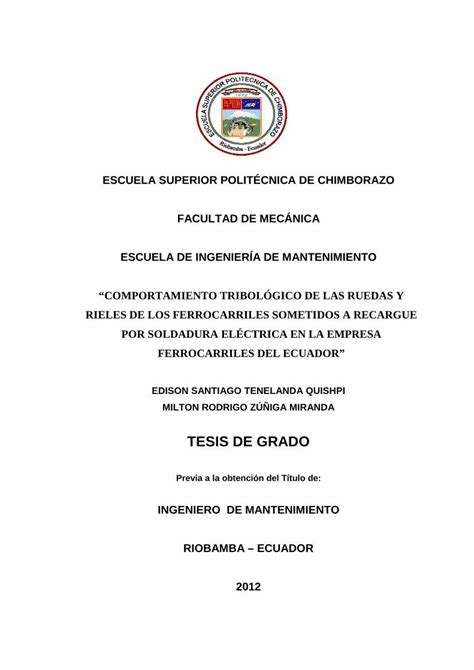 Pdf Tesis De Grado Dspace Espoch Edu Ecdspace Espoch Edu Ec