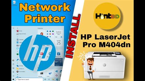 Hp Laserjet Pro M404dn A4 Printer Driver Install Network Configuration Youtube