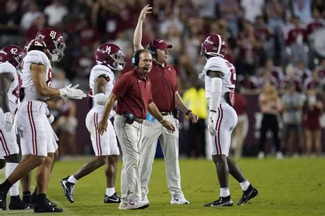 Texas Aandm Beats No 1 Alabama 41 38 On Last Play Field Goal Ap News